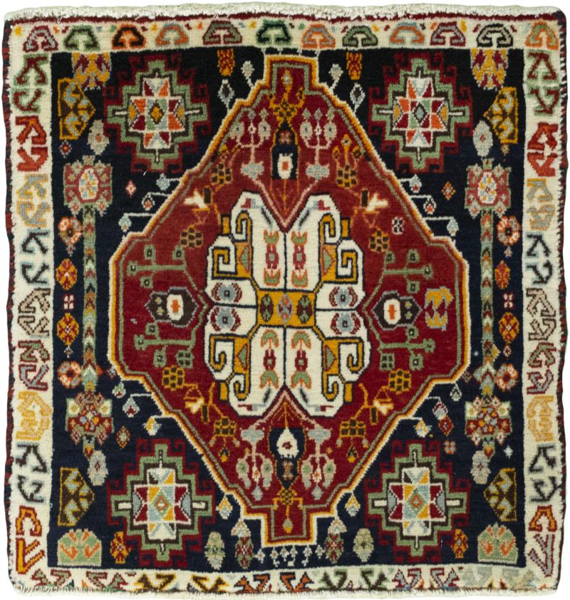 Perzisch tapijt Shiraz 64x61 64x61, Perzisch tapijt Handgeknoopte