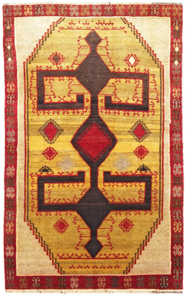 Tapete persa Ghashghai 215x136 215x136, Tapete persa Atado à mão