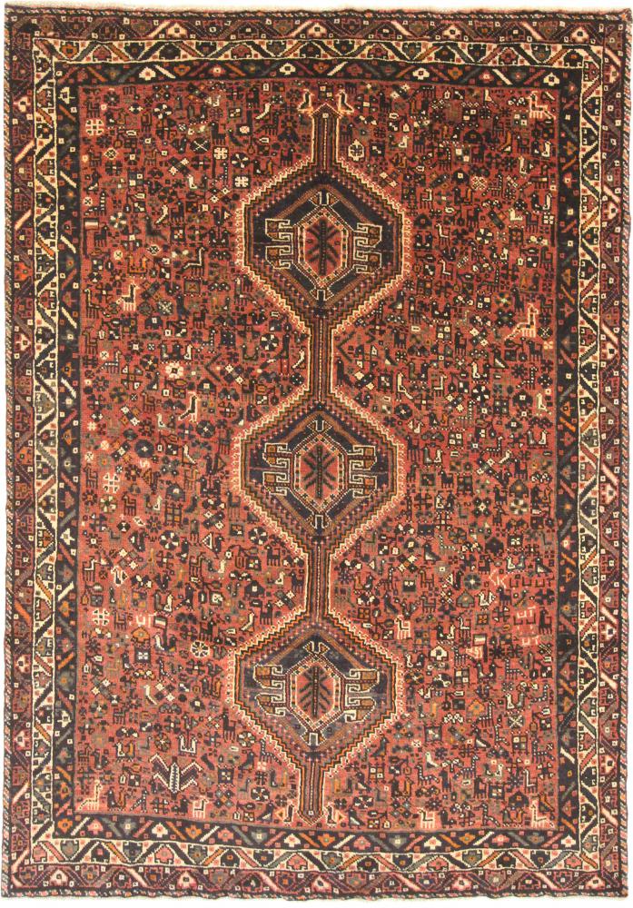 Tapete persa Shiraz 294x204 294x204, Tapete persa Atado à mão