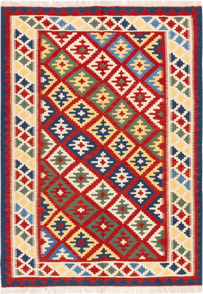Tapis persan Kilim Fars Ghashghai 205x147 205x147, Tapis persan Tissé à la main