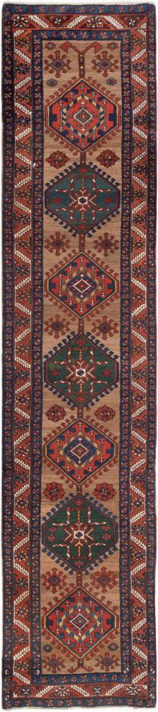 Perserteppich Heriz Antik 414x91 414x91, Perserteppich Handgeknüpft