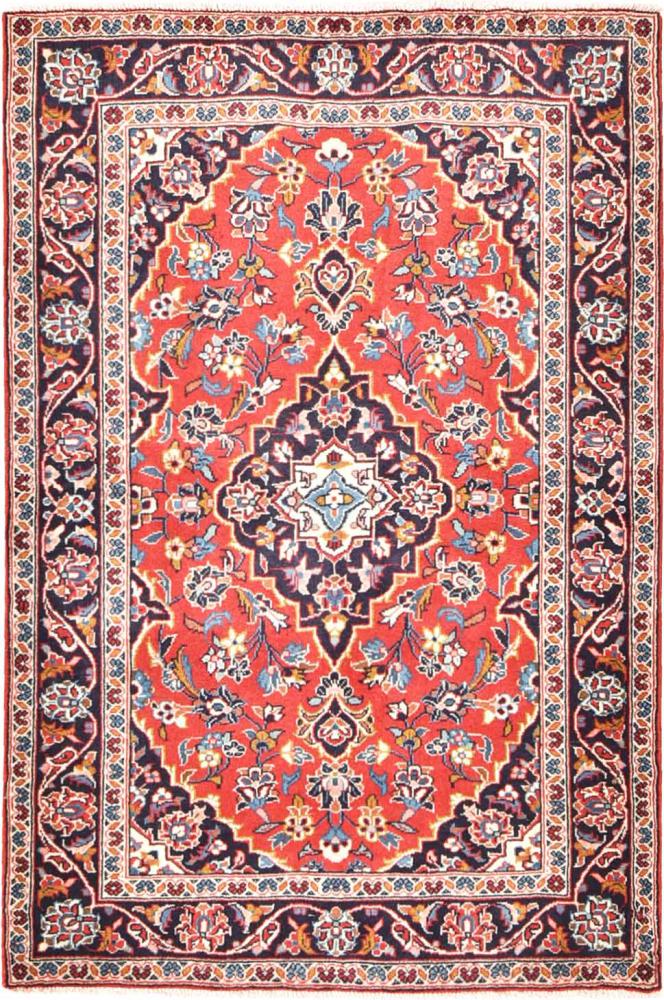 Περσικό χαλί Keshan 147x98 147x98, Περσικό χαλί Οι κόμποι έγιναν με το χέρι