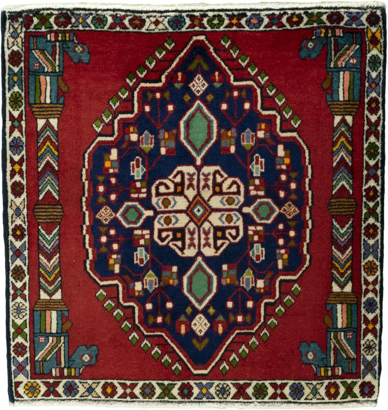 Persian Rug Shiraz 76x74 76x74, Persian Rug Knotted by hand