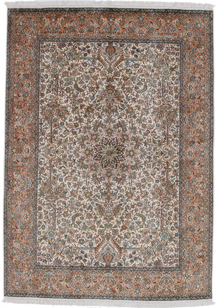 Indiaas tapijt Kasjmier Zijde 218x153 218x153, Perzisch tapijt Handgeknoopte