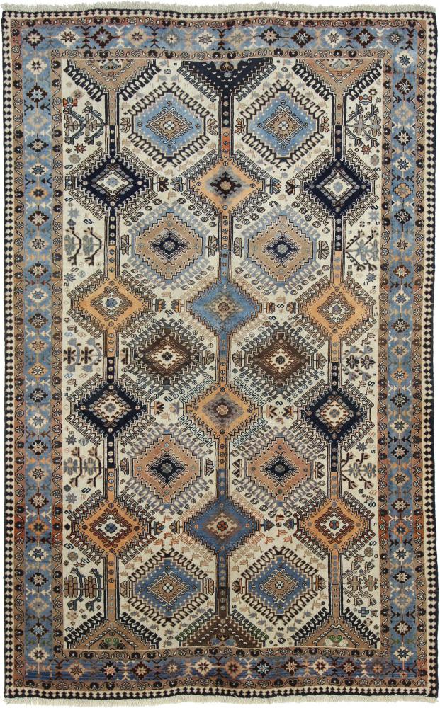 Persisk tæppe Yalameh 239x150 239x150, Persisk tæppe Knyttet i hånden