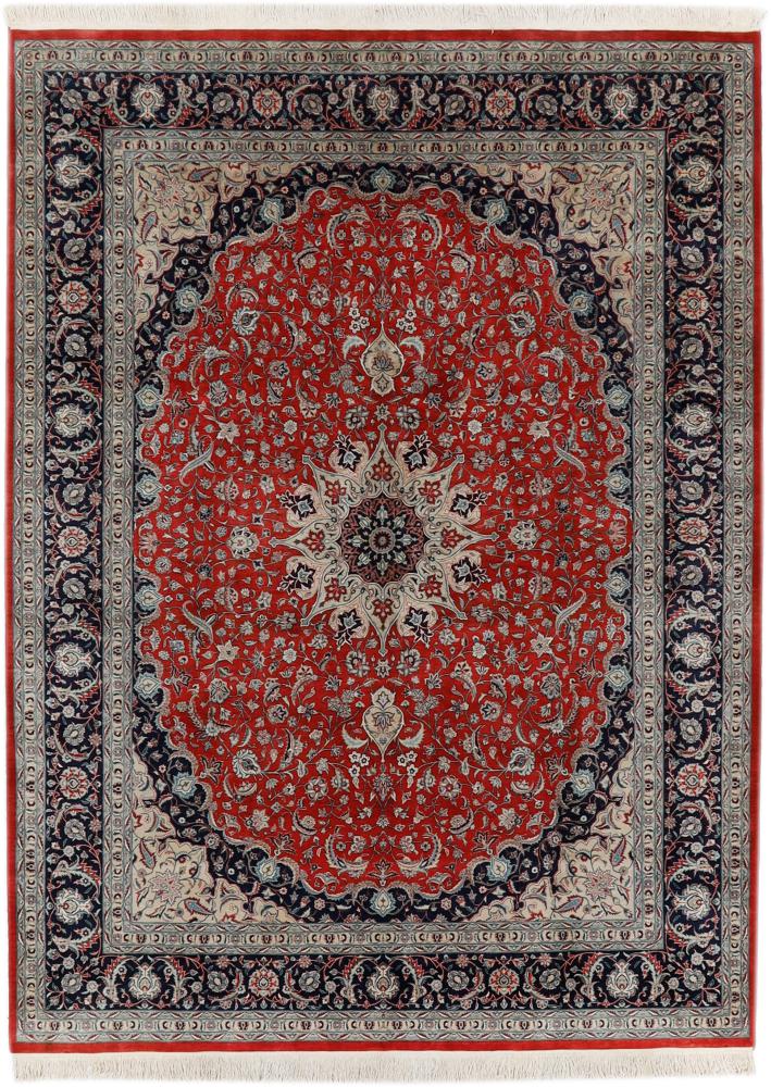 Tapis chinois Kashan 374x276 374x276, Tapis persan Noué à la main