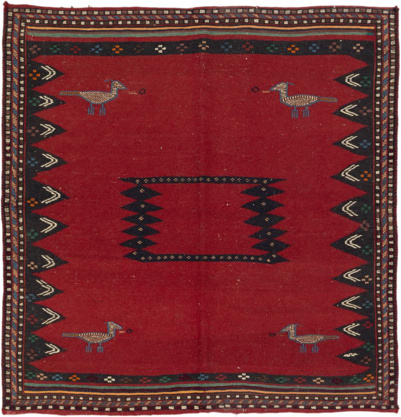 Tapete persa Kilim Fars 139x136 139x136, Tapete persa Tecido à mão