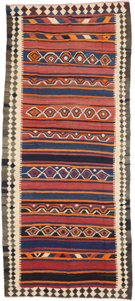 Tapete persa Kilim Fars Azerbaijan Antigo 398x172 398x172, Tapete persa Tecido à mão