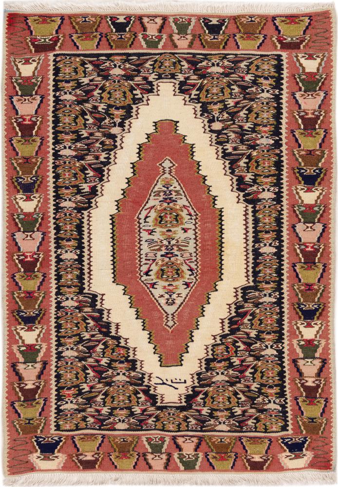 Persisk tæppe Kelim Senneh 101x71 101x71, Persisk tæppe Knyttet i hånden