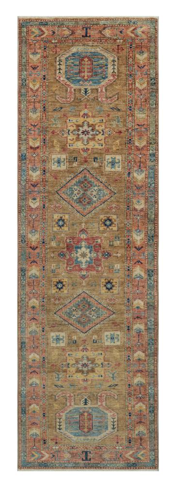 Pakistaans tapijt Kazak 250x78 250x78, Perzisch tapijt Handgeknoopt