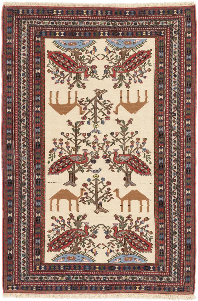 Tapete persa Kilim Fars 176x119 176x119, Tapete persa Tecido à mão