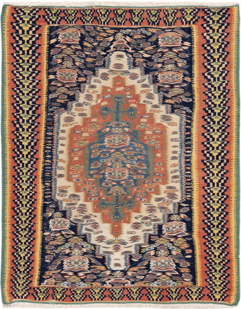 Tapete persa Kilim Senneh 92x74 92x74, Tapete persa Atado à mão