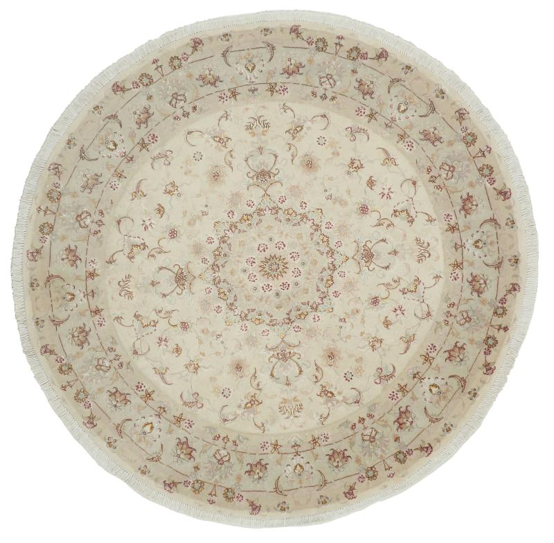 Tapete persa Tabriz 50Raj 149x149 149x149, Tapete persa Atado à mão