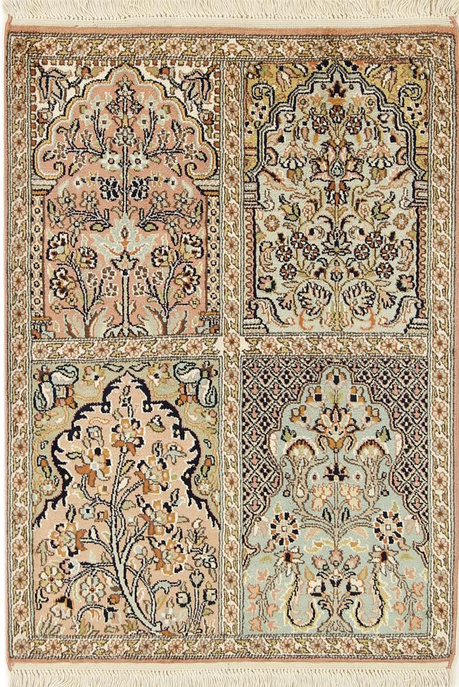 Indisk matta Kashmir Silke 94x68 94x68, Persisk matta Knuten för hand