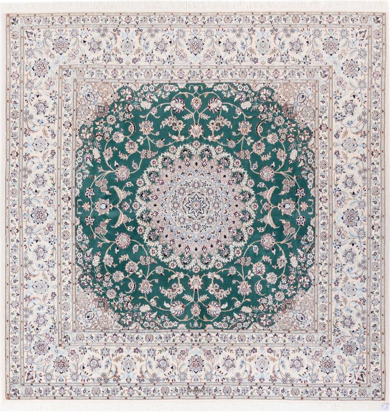 Persian rug Nain 6La 6'11"x6'11" 6'11"x6'11", Persian rug Hand-knotted
