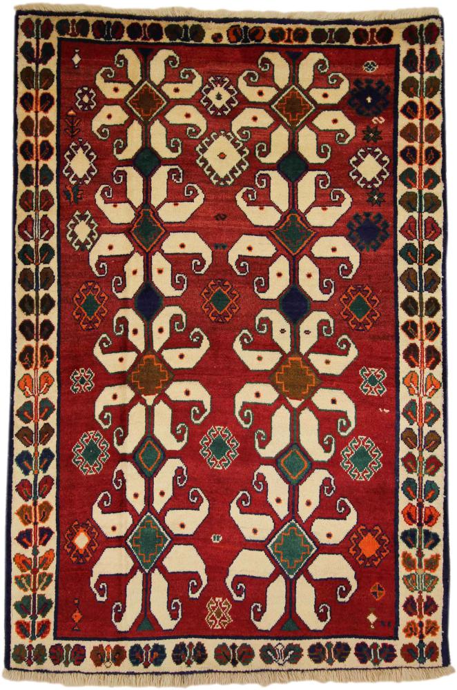 Persisk tæppe Shiraz 204x126 204x126, Persisk tæppe Knyttet i hånden