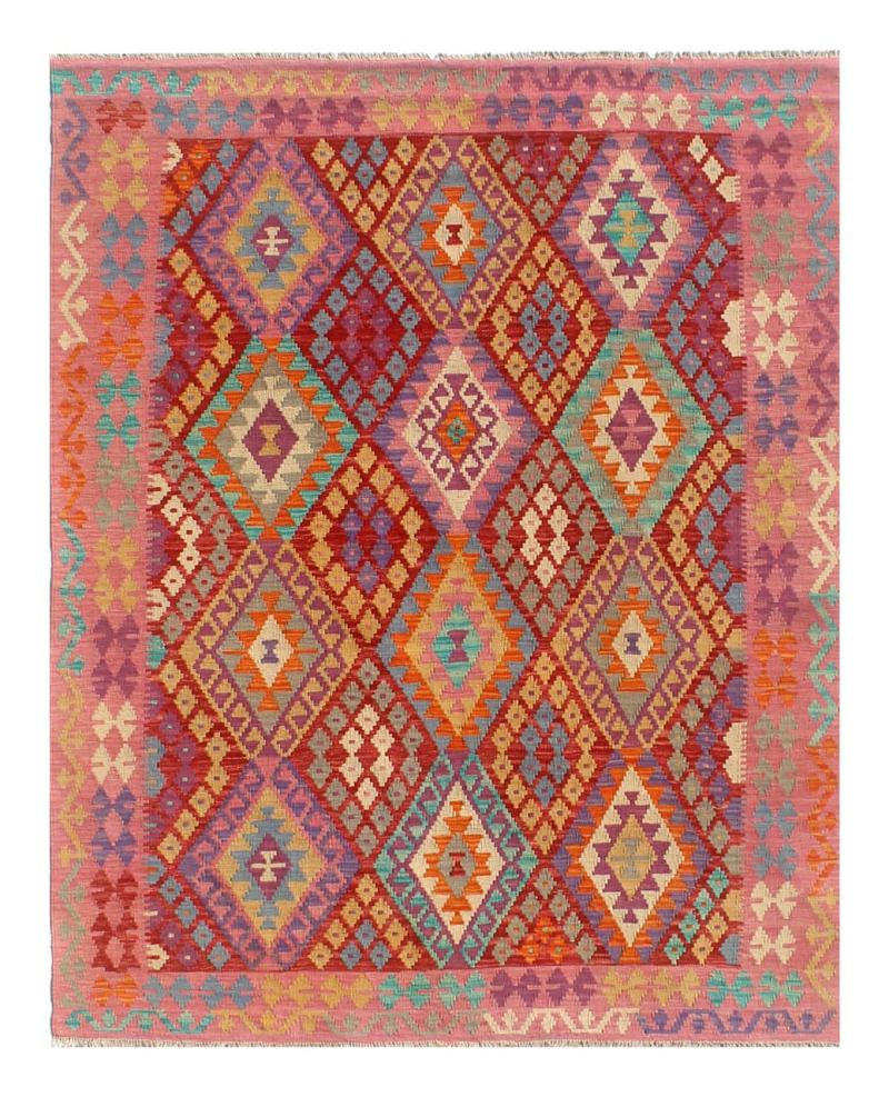 Afghan rug Kilim Afghan 7'9"x5'9" 7'9"x5'9", Persian Rug Woven by hand