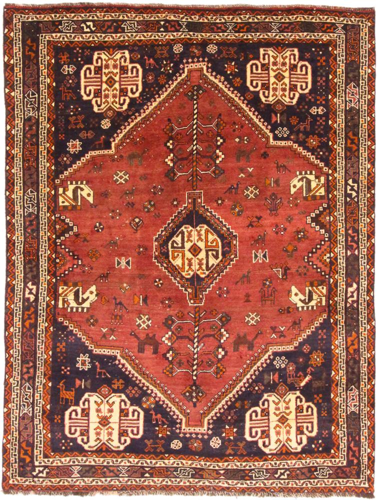 Tapete persa Shiraz 204x158 204x158, Tapete persa Atado à mão