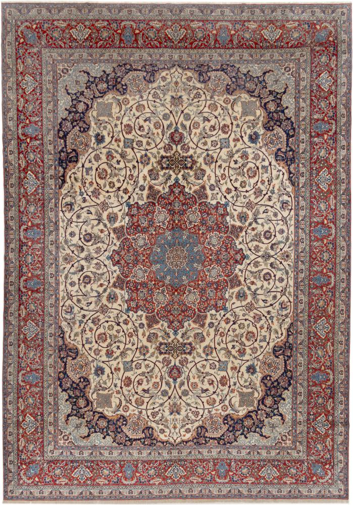 Tapete persa Isfahan Antigo Fio de Seda 440x314 440x314, Tapete persa Atado à mão