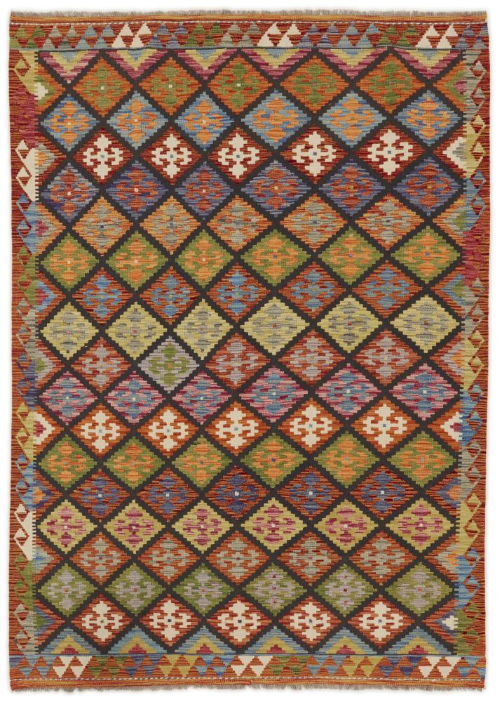 Afghaans tapijt Kilim Afghan 249x176 249x176, Perzisch tapijt Handgeweven