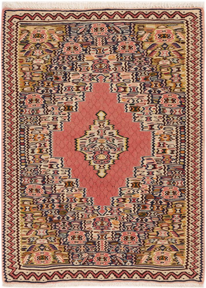 Tapete persa Kilim Senneh 99x75 99x75, Tapete persa Atado à mão