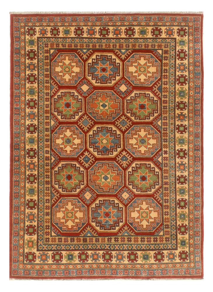 Afghansk tæppe Kazak Ghazni 201x145 201x145, Persisk tæppe Knyttet i hånden