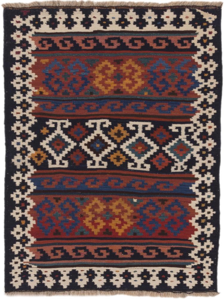 Tapis persan Kilim Fars Antique 98x75 98x75, Tapis persan Tissé à la main