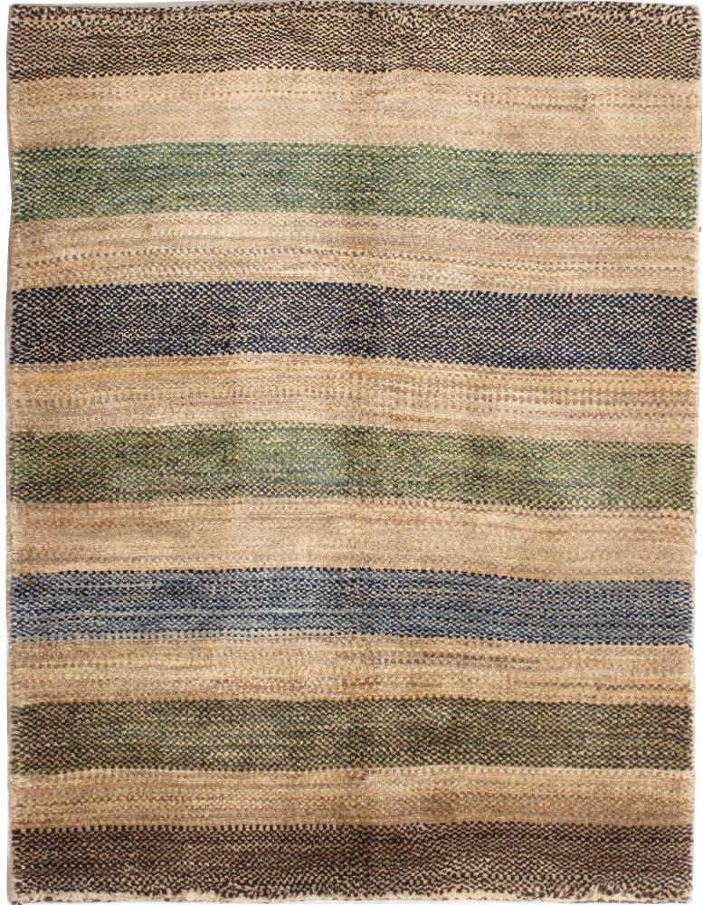 Persian Rug Persian Gabbeh Loribaft 4'11"x3'10" 4'11"x3'10", Persian Rug Knotted by hand