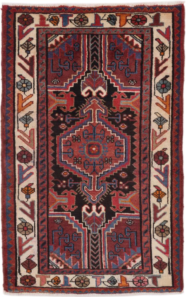 Tapis persan Tuyserkan 131x86 131x86, Tapis persan Noué à la main