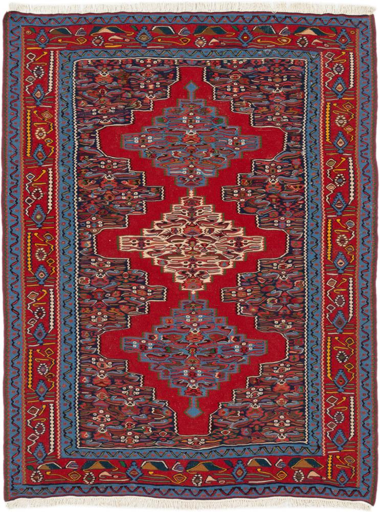 Tapete persa Kilim Fars Senneh 149x113 149x113, Tapete persa Atado à mão