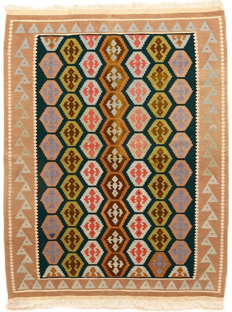 Persian Rug Kilim Fars 129x101 129x101, Persian Rug Woven by hand