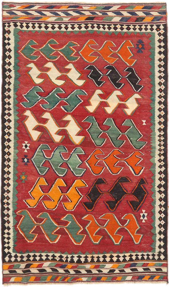 Tapete persa Kilim Fars Azerbaijan Antigo 233x140 233x140, Tapete persa Tecido à mão