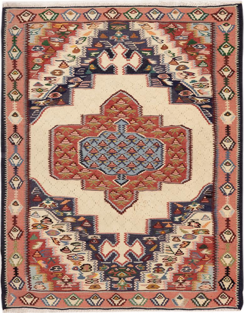 Persisk tæppe Kelim Senneh 101x78 101x78, Persisk tæppe Knyttet i hånden