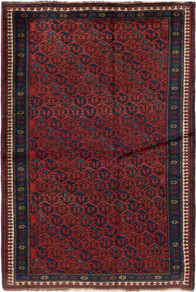 Tapis persan Kordi Ancien 205x135 205x135, Tapis persan Noué à la main