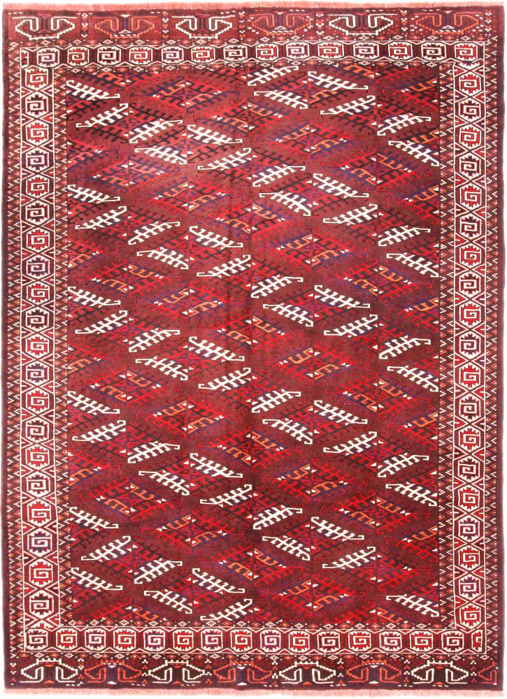 Tapete persa Turcomano 289x207 289x207, Tapete persa Atado à mão