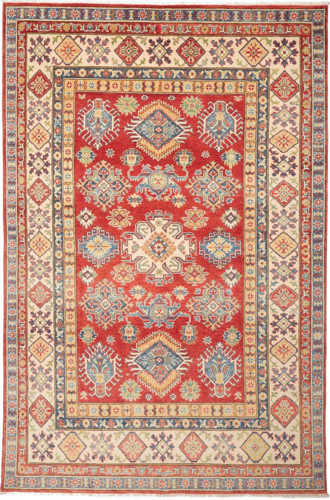 Afghan rug Kazak Limited 9'8"x6'6" 9'8"x6'6", Persian Rug Knotted by hand