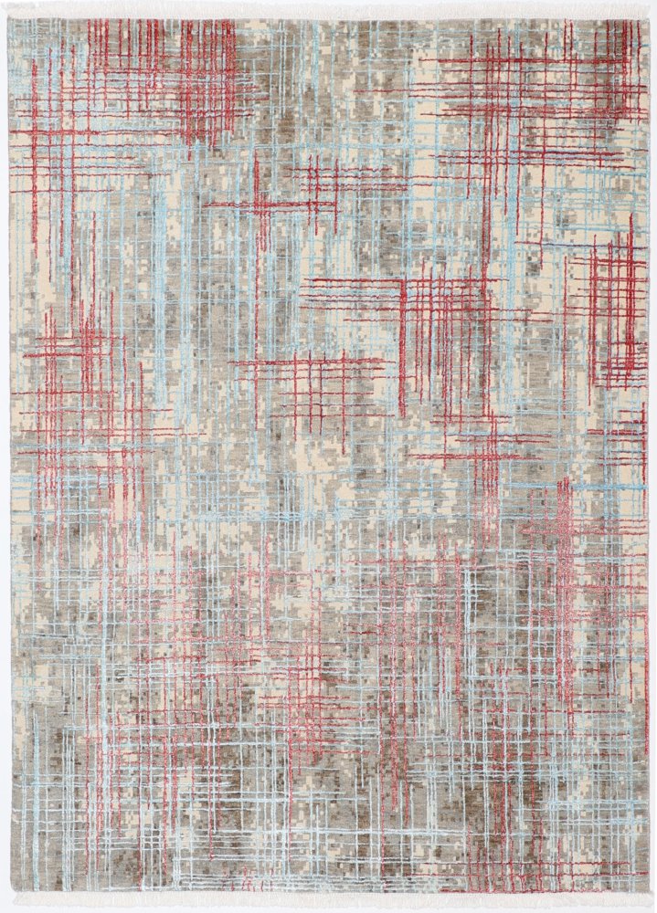 Indischer Teppich Sadraa 198x146 198x146, Perserteppich Handgeknüpft