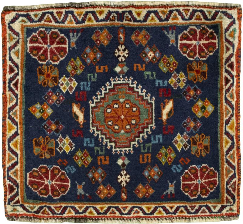 Persian Rug Shiraz 51x55 51x55, Persian Rug Knotted by hand