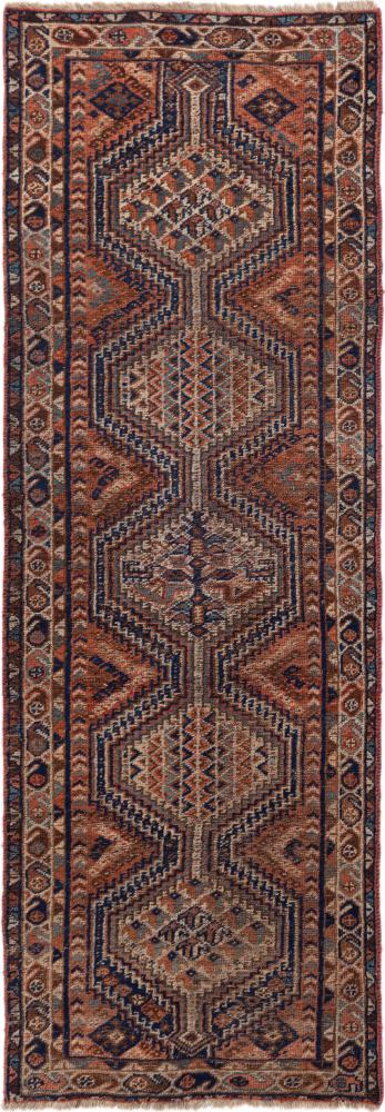 Perzisch tapijt Shiraz Antiek 255x88 255x88, Perzisch tapijt Handgeknoopte