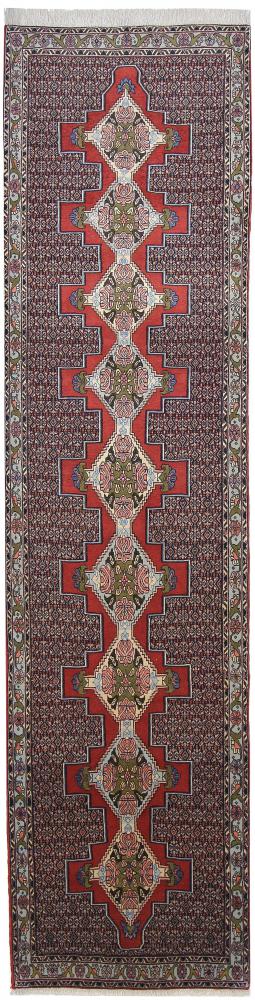 Tapete persa Senneh 381x86 381x86, Tapete persa Atado à mão