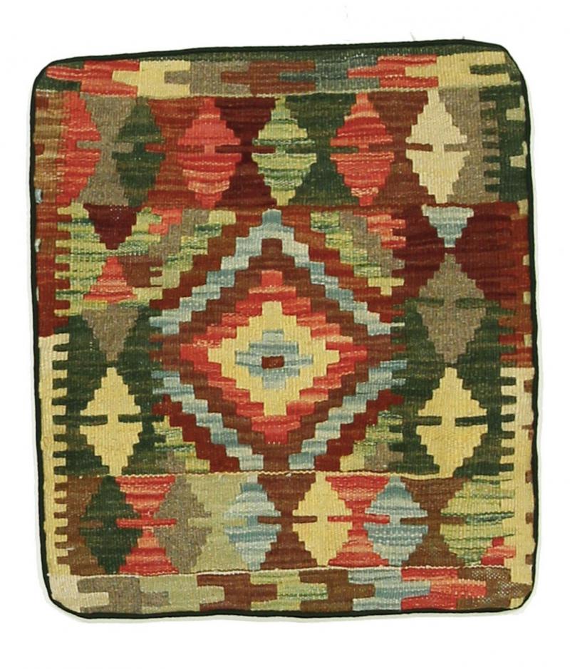 Afghaans tapijt Kilim Kissen 50x43 50x43, Perzisch tapijt Handgeknoopte