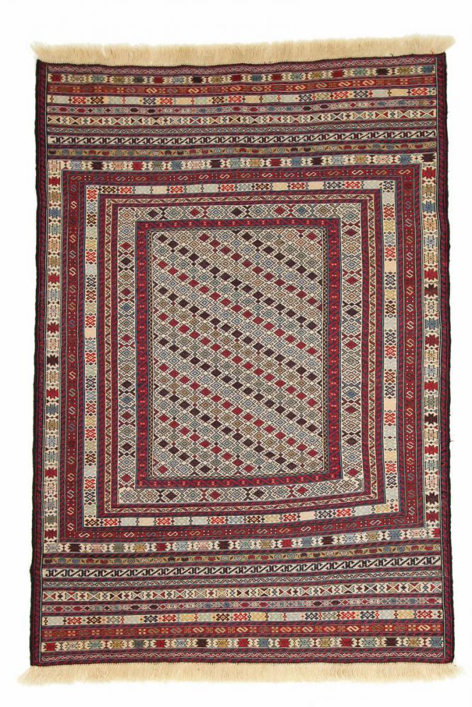 Tapete afegão Kilim Soozani Nimbaft 178x124 178x124, Tapete persa Atado à mão