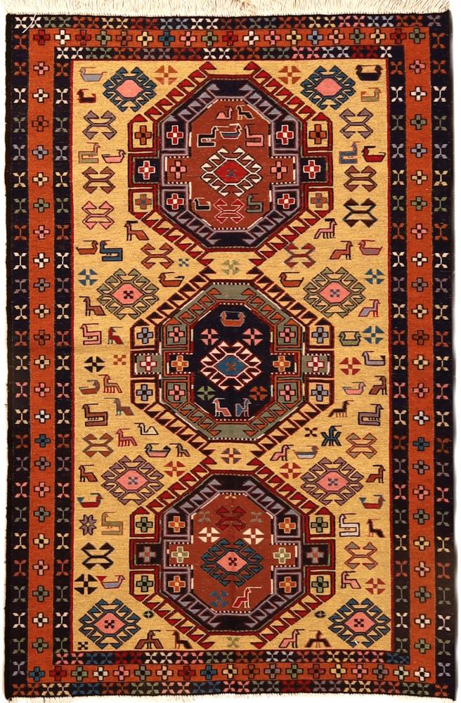 Persian Rug Kilim Fars 148x101 148x101, Persian Rug Woven by hand