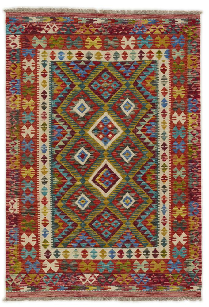 Afghansk tæppe Kelim Afghan 186x130 186x130, Persisk tæppe Håndvævet