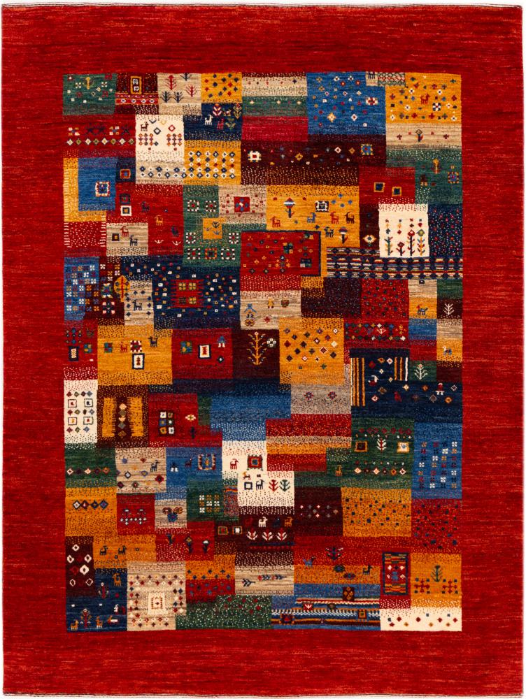 Alfombra persa Persia Gabbeh Loribaft Nowbaft 192x146 192x146, Alfombra persa Anudado a mano