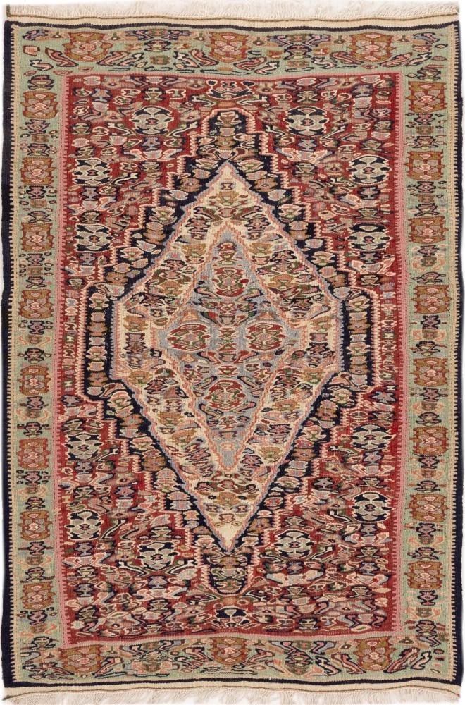 Tapete persa Kilim Senneh 98x65 98x65, Tapete persa Atado à mão