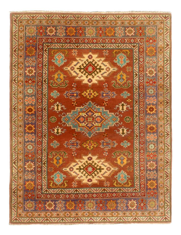 Tapis afghan Kazak Ghazni 190x151 190x151, Tapis persan Noué à la main