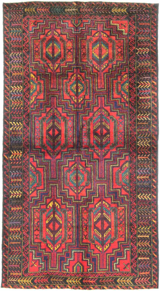 Afghan rug Baluch 6'5"x3'5" 6'5"x3'5", Persian Rug Knotted by hand