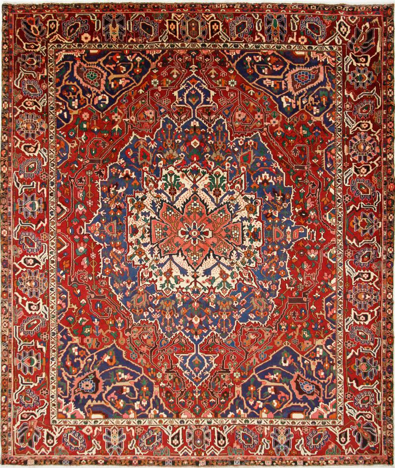 Persisk teppe Bakhtiar 381x319 381x319, Persisk teppe Knyttet for hånd