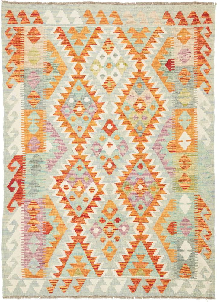 Afghanischer Teppich Kelim  Afghan 4'9"x3'5" 4'9"x3'5", Perserteppich Handgewebt
